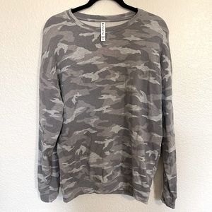 Athleta Oversized Camo Sweatshirt